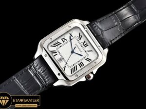 CAR0430E -Santos De Cartier 2018 Ladies SSLE (Blk)Wht Swiss Qtz - 05.jpg